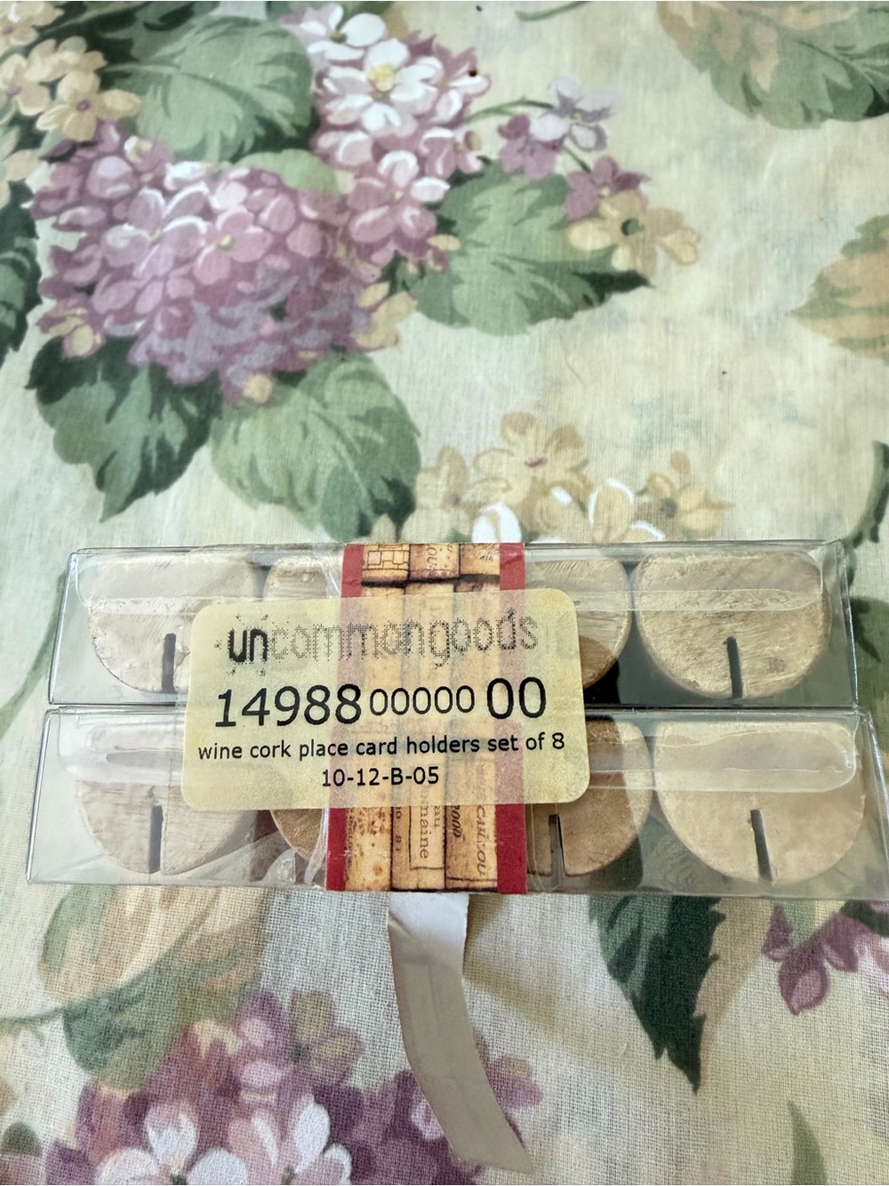 UncommonGoods Wine Cork Place Card Holders - Natural Cork (Set of 8) - Picture 2 of 5